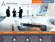 Tablet Screenshot of marketechcorp.com